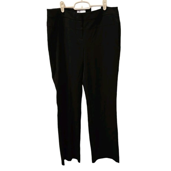 ELLE Pants - Elle Curvy Bootcut Midrise Pants Black Career Separates Size 10 New With Tags
